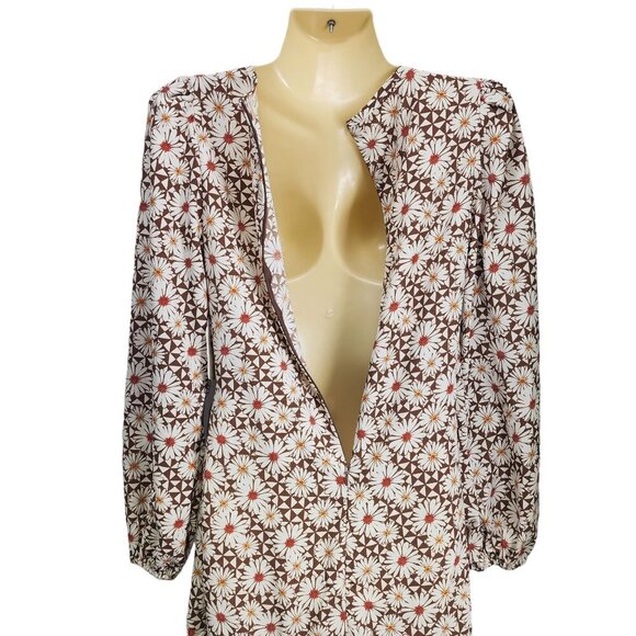 Altar'd State Mini Dress Daisy Floral Romantic Wrap Ruffle Women's Size S NEW - Picture 6 of 11
